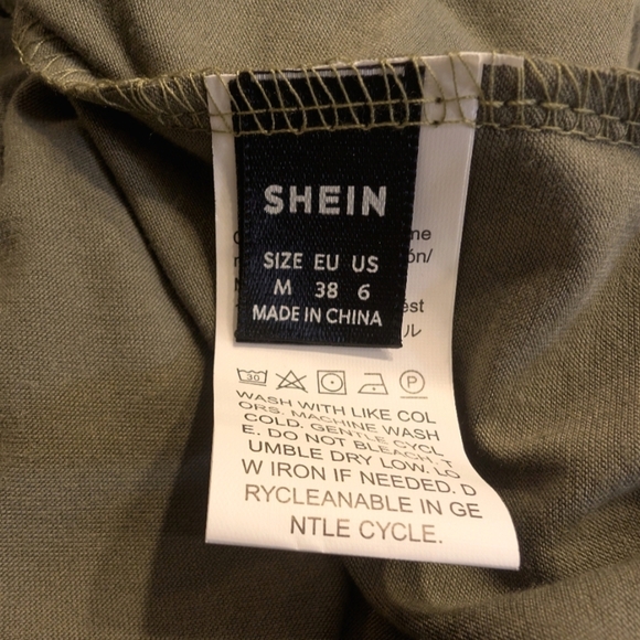 Green Sleeveless Tank Side Tie Hi-Lo Wrap Dress Size Medium - Picture 6 of 7